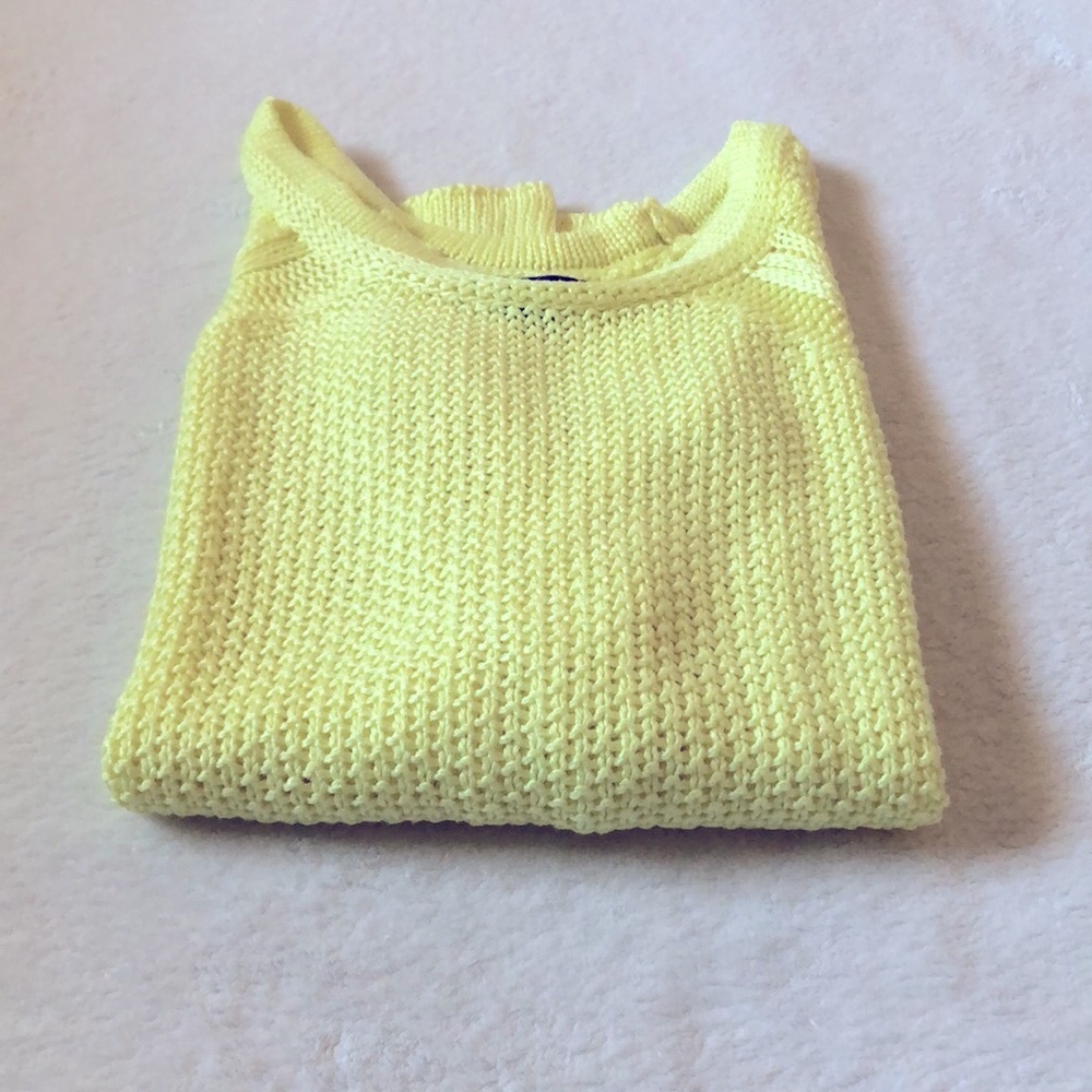 F21 Vibrant Yellow Knit Long Sleeve Sweater Top | small - Picture 3 of 6